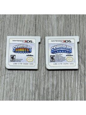 2 Nintendo 3DS Skylanders Giants Spyro's Adventure Video Game Lot Cartridge